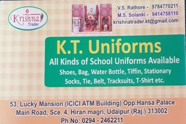 K.T.Uniform - Cloths Images